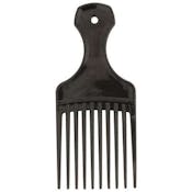 Hair Picks - Black, Plastic, 2 Pack