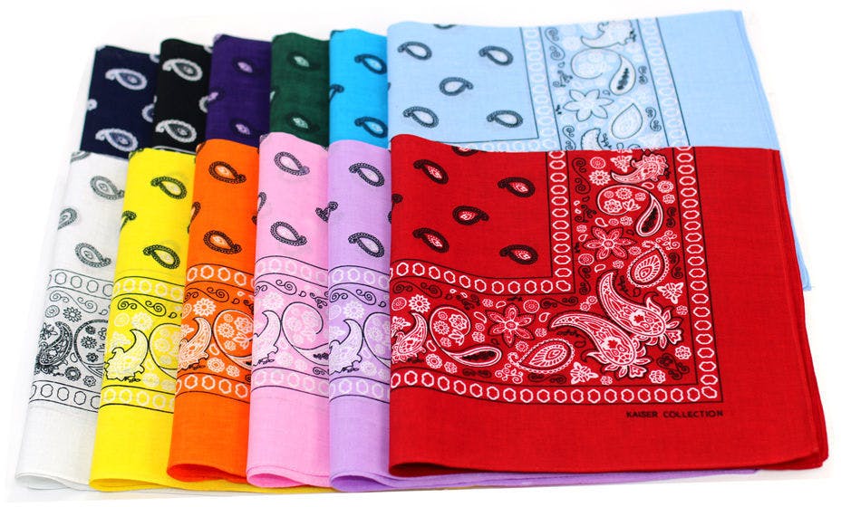 Wholesale Bandanas Assorted Colors (SKU 1949802) DollarDays