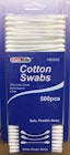 Cotton Swabs - 500 Count image number null
