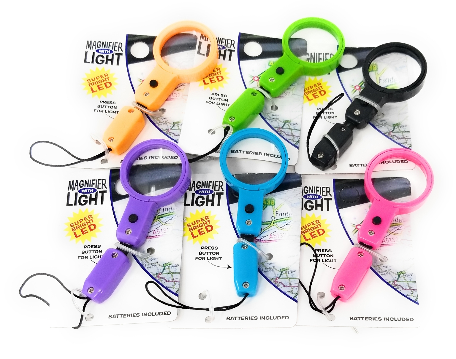 Wholesale Mini LED Magnifying Glass Keychain DollarDays