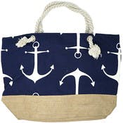 Nautical Canvas Bags - Assorted, with Rope Handle