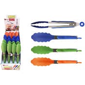 Tongs, Assorted Colors, 9"
