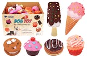 Squeaky Dog Toys - Assorted Dessert Designs