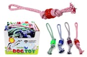 Dog Rope Toys with Rubber Chew Rings, Assorted