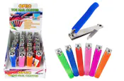 Silicone Grip Toenail Clippers, Assorted