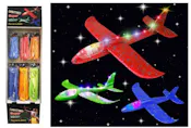 Lighted Foam Glider Airplane, Assorted - 13" and 20"