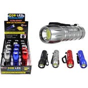 COB LED Flashlights, Assorted Colors