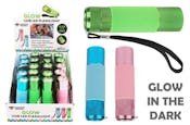 Glow-in-the-Dark COB LED Flashlights - Assorted