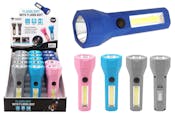 LED Flashlights with COB LED Floodlight - Assorted