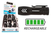 Rechargeable Mini COB LED Flashlight - Black
