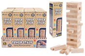 Wood Tower Stacking Game