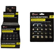 Alkaline Button Cell Batteries, 20-Pack
