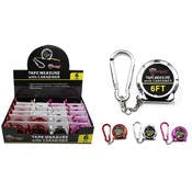 Keychain Tape Measures, Assorted, 6"