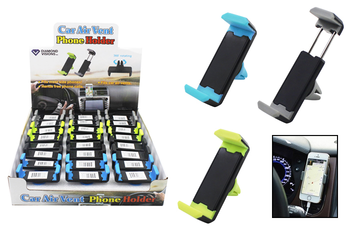 Cell Phone Holders - Car Air Vent Assorted Colors