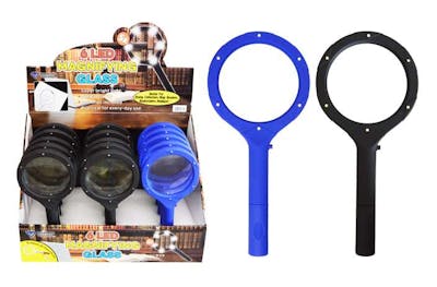 LED Magnifying Glasses, Assorted