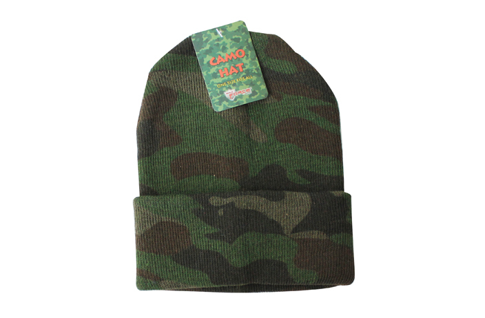 Wholesale Camo Knit Beanie Hats - Small 
