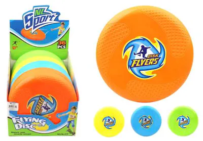 Flying Disc Toy, Assorted Colors - 9"