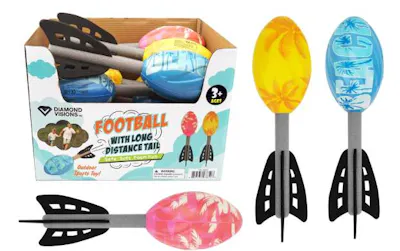 Football with Tail, 11" - Assorted Colors