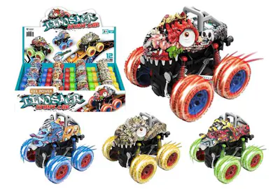 Big Wheel Truck, Assorted Dinosaur Designs - 3.5"