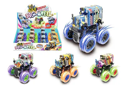 Big Wheel Bus, Assorted Designs - 3.5"