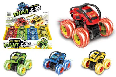 Big Wheel Stunt Vehicle, Assorted Designs - 3.5"