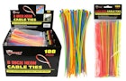 Neon Cable Ties, 100 Count - 8" image number null