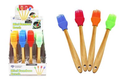 Mini Bamboo Silicone Brushes, Assorted