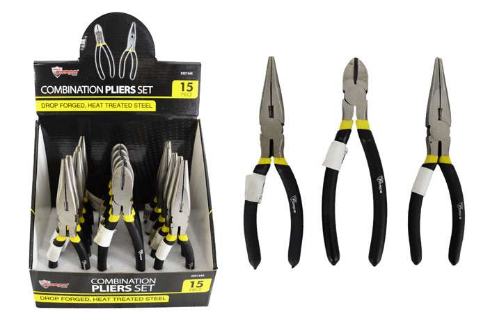 Diagonal & Long Nose Pliers, 8"