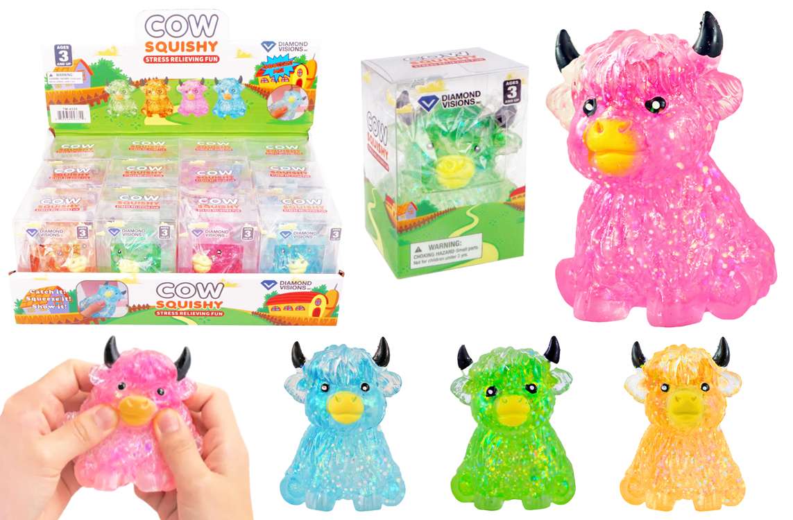 Squishy Highland Cow - Assorted, 3