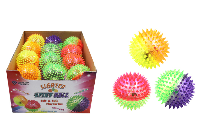 Wholesale Flashing Spiky Ball | DollarDays