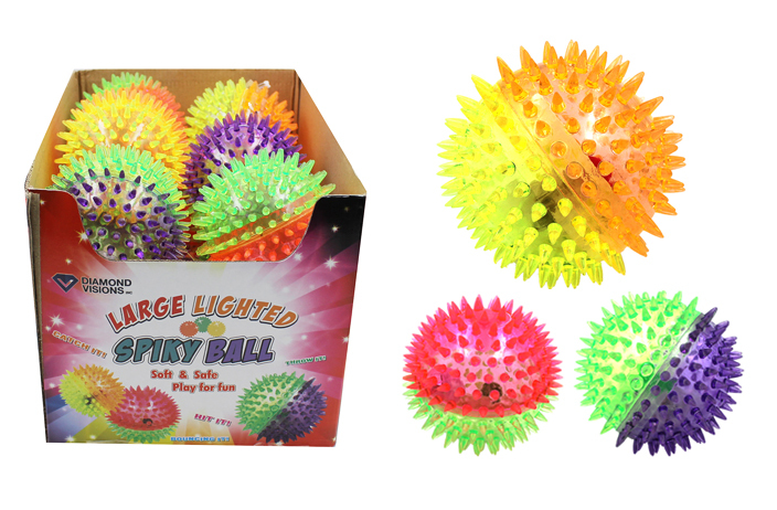 Wholesale Large Flashing Spiky Ball | DollarDays