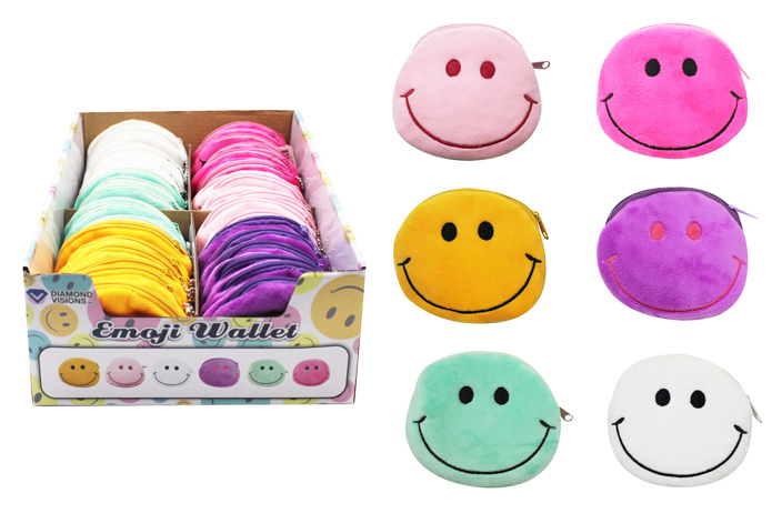 smiley face coin purse