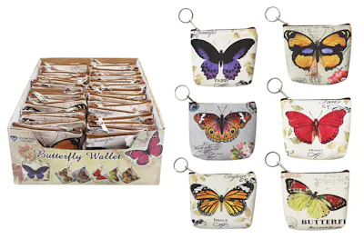 Butterfly Wallet with Keyring