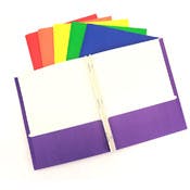 BigBox Two Pocket Folders with Prongs - Assorted Colors