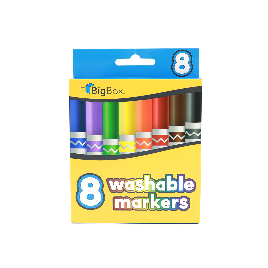 BigBox Washable Broad-Tip Markers - 8 Count, 192 Pack