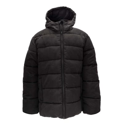 Girls' Hooded Zip Up Jackets - Black, 4-14, Fleece Lined