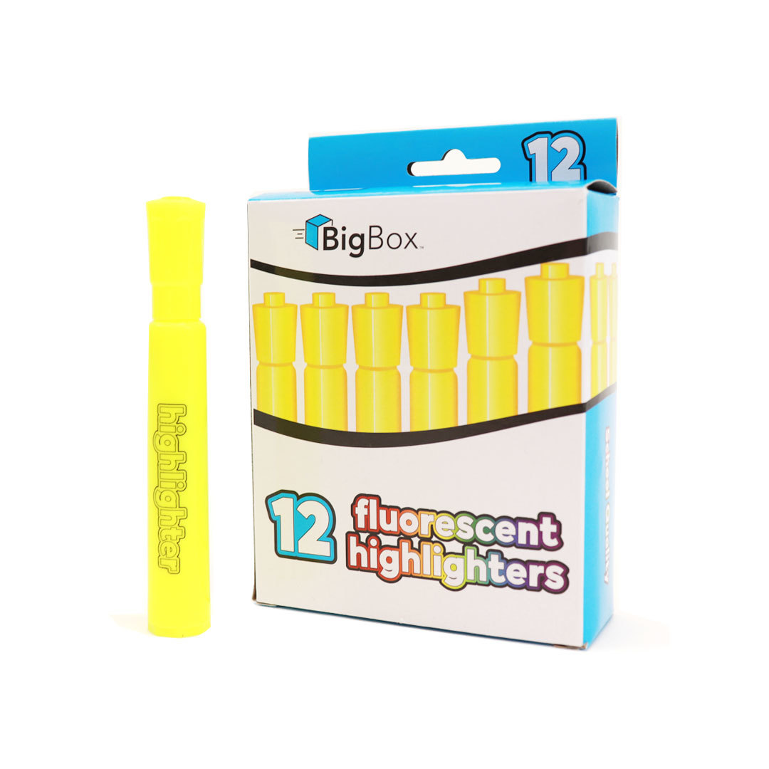 Bulk Yellow Highlighters with Chisel Tip