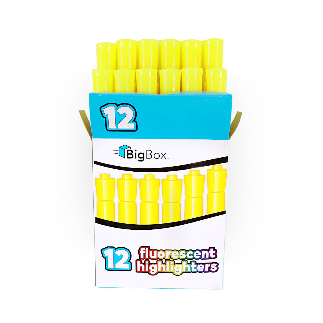 Bulk Yellow Highlighters with Chisel Tip