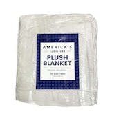 America's Suppliers Twin Plush Blanket - Gray, 66x90
