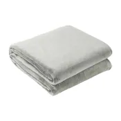 America's Suppliers Twin Plush Blanket - Gray, 66x90