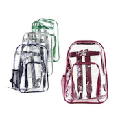 BigBox 19" Clear Backpack - Assorted Trim