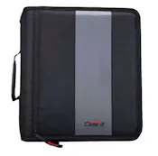 Case-It Classic Zipper Binders - Jet Black, 2"