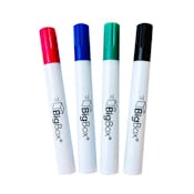 BigBox Dry Erase Markers - 4 Pack, Assorted, Chisel Tip