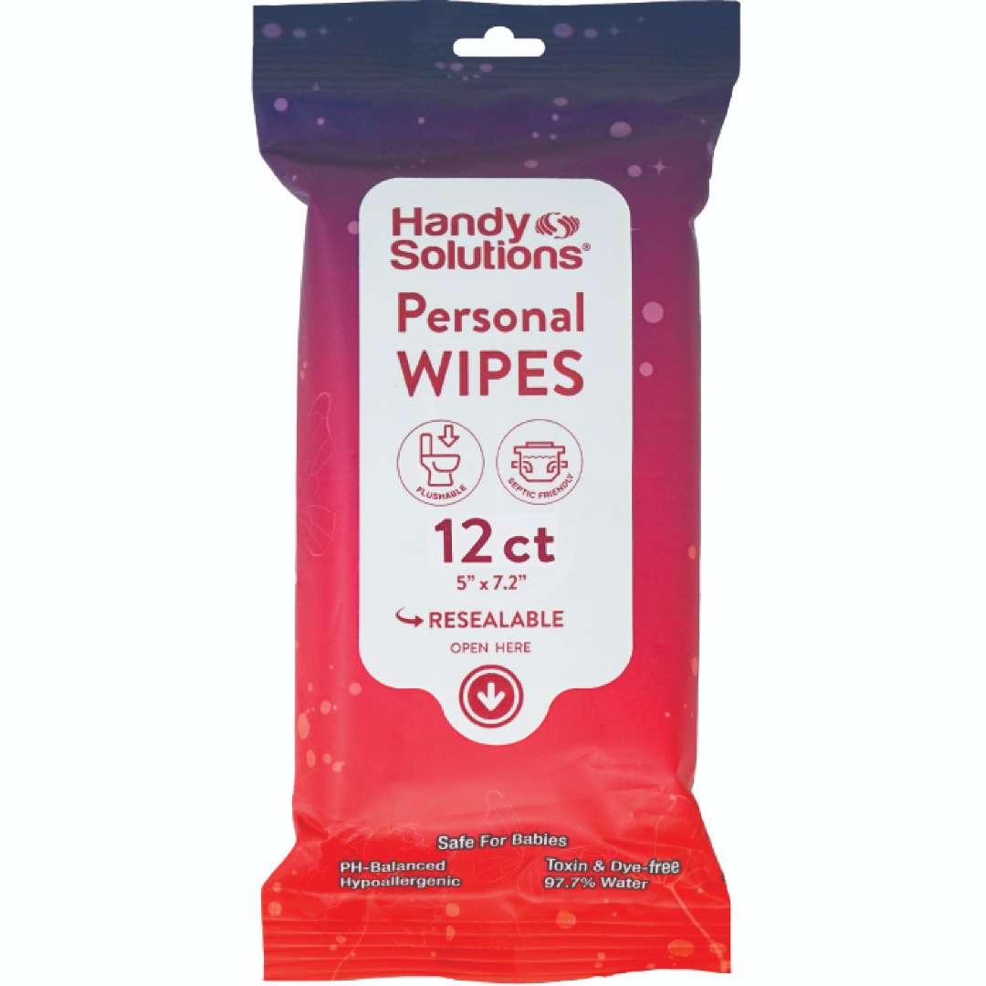 Personal Flushable Wipes - 12 Count