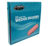 Wedge Erasers - Pink