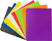 2 Pocket Poly Folders - Assorted Colors