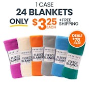 Fleece Blankets - 50x60, Assorted Colors