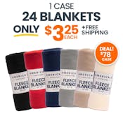 Fleece Blankets - 50x60, Assorted colors