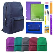 BigBox 17" Backpack and School Supply Kits - 16 Pieces