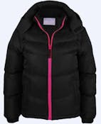 Toddler Puffer Jackets - Black/Pink, 2T-4T